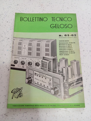 Bollettino tecnico geloso - bollettino,