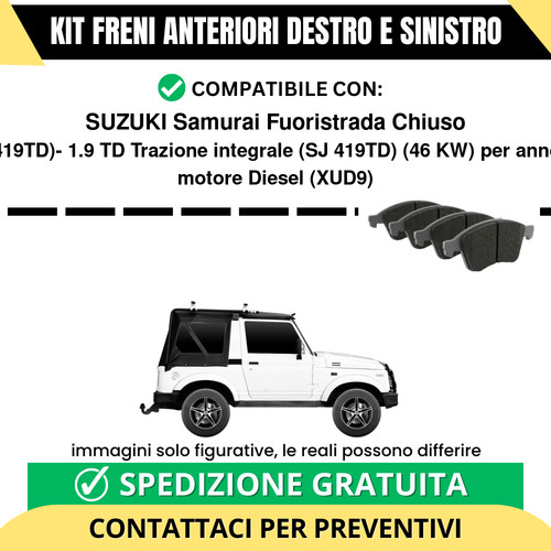 Pastiglie freno anteriori per - pastiglie,