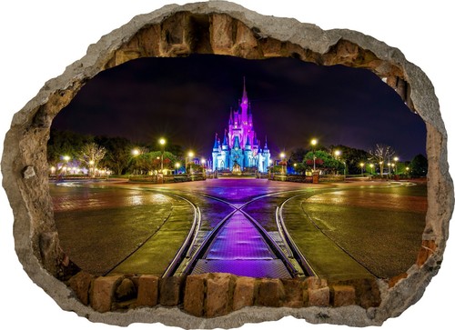 Adesivo disney land princess - land,