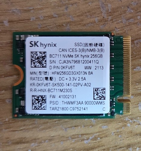 Hynix bc711 256 2 nvme - hynix, gb
