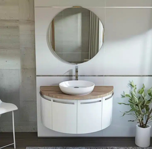 Mobile bagno curvo mezzaluna - bagno,