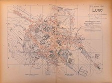 Carta geografica antica LUGO