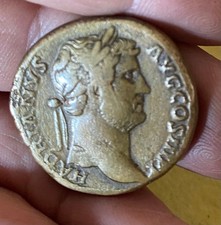 Moneta Sesterzio Hadrianvs Avg Cos III S C e Nemesis Alata