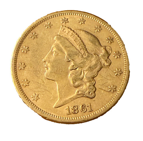 1861 oro dollari - us, 20