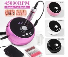Trapano Elettrico 45000 Giri Professionale per Manicure Pedicure Salone Nail Tech
