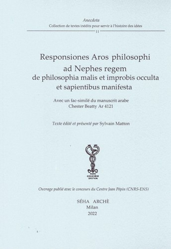 Responsiones aros philosophi - responsiones,