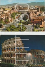 ROMA - 2 CARTOLINE, PANORAMA E COLOSSEO