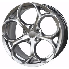 4 CERCHI IN LEGA 18 ALFA ROMEO GIULIETTA 159 GIULIA STELVIO 8J ET33 5x110
