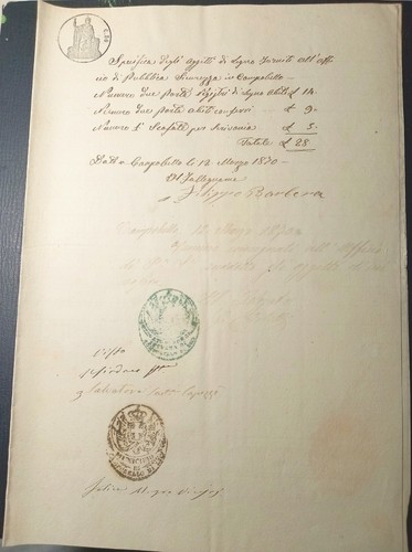 1870 carta bollata centesimi - 1870,
