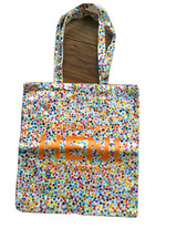 Damien Hirst - Borsa in tela reversibile arancione - La valuta - Heni originale NUOVA