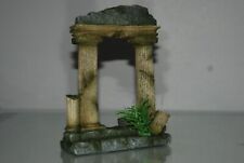 Acquario Dettagliato Greco Rovina Ingresso Doppio Colonna Misura 11 x 4 x 15 CM