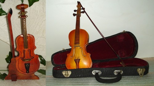 Vintage miniature wooden - miniature, cello