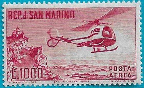 1961 san marino - marino, posta
