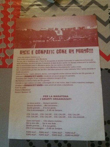 Volantino ultras granata 2006 - volantino,