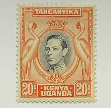 1941 BRITISH KUT 20C MH OG FRANCOBOLLO #74D PERF 14 KING GEORGE VI GRIGIO GRU CORONATA