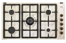 DE LONGHI AVL59PRO PIANO COTTURA 90 CM AVORIO 5 BRUCIATORI FINITURA OTTONE