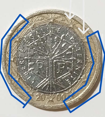 Moneta euro francia 2000 - 1,