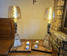 Coppia Lampade Da Comodino Scrivania Artigianale Vintage