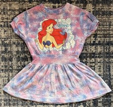 Vestito Vintage Anni 90 Disney La Sirenetta Ariel Conchiglia Mare Bambina Taglia 4 Film