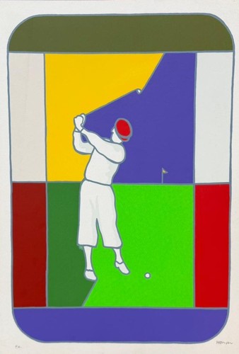 Ugo nespolo serigrafia - ugo,