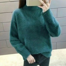 Faux Mohair Sweater Women