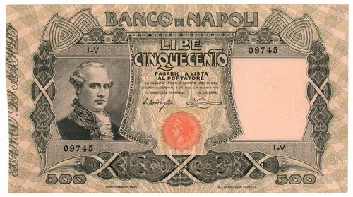500 lire banco - banco, di
