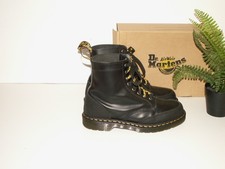 Dr. Martens 1460 GUARD PANEL stivali in pelle nera uk 9,5 eu 44 us 10,5 (1136)
