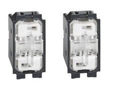 BTICINO LIVING NOW K4027 N.2  Commutatori Doppio Tasto 250V AC, 1 Modulo, 10AX