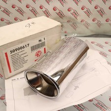 Terminale scarico cromato alfa - terminale,