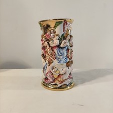 Vaso In Porcellana Capodimonte