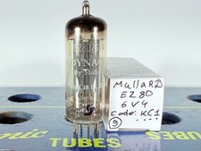 Mullard 6v4 ez80 label dynaco - mullard,
