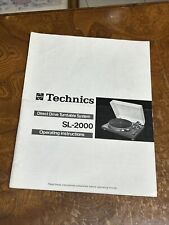 Istruzioni Technics SL-2000