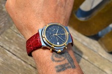 THEOREIN KELEK CRONOGRAFO FASI LUNA AUTOMATICO REF.261 DATA OVERSIZE 37,5MM RARO