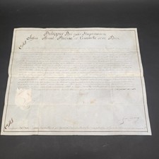Documento ducale Filippo di Borbone Parma 1750 ca. su pergamena