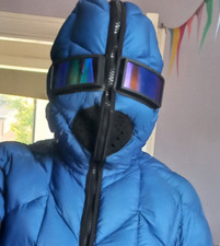 42(M-L) AI Riders on the Storm goggle jacket piumino con occhiali rettangolari