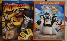 MADAGASCAR Trilogia Completa Blu Ray + PINGUINI DI MADAGASCAR Blu Ray 3D