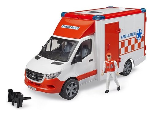 Bruder ambulanza con - ambulanza, autista