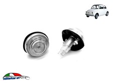 KIT 2 FANALI FRECCE LATERALI DESTRA/SINISTRA BIANCHE ADATTE A FIAT 500 01/1965->