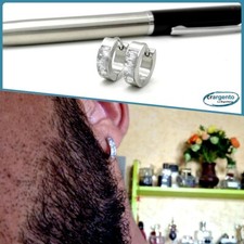 orecchini da uomo in acciaio