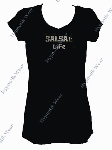 Shirt donna strass la - t-shirt,