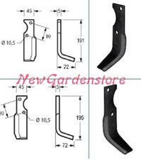 Kit zappe ricambi originali GOLDONI cassone fresa motocoltivatore 21 00070919