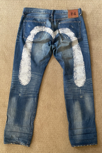 Jeans evisu uomo blu - jeans, denim