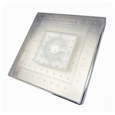 SOFFIONE DOCCIA QUADRATO 20CM A LED RGB BAGNO MISCELATORE 79905 PER CROMOTERAPIA