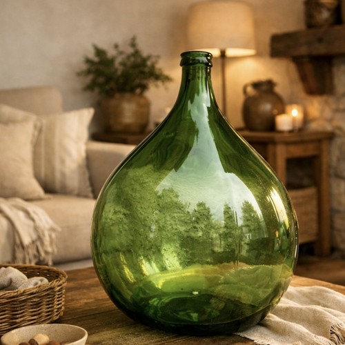 Damigiana vetro verde - vetro, da