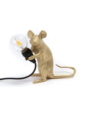 LAMPADA IN RESINA MOUSE LAMP MAC-GOLD CM.5X15 H.12,5 SEDUTO USB