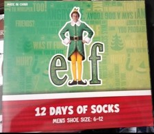 NIB Elf 12 Days of Socks Men's