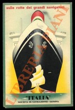 Italia. Società di Navigazione, Genova -  Sulle rotte dei grandi navigatori...