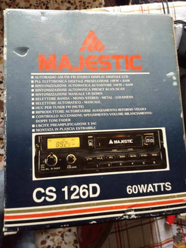 Autoradio majestic 126d 60 - autoradio,
