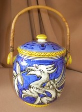 VASO CERAMICA LIGURE  CON COPERCHIO Alba Docilia Albisola Mazzotti