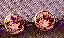 Braccialetto Brosway - donna 10 Pietre ROSA Contorno E Catena Placcato Oro